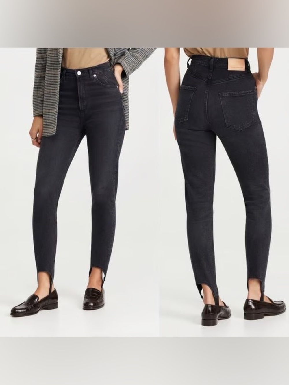 Citizens of Humanity Valerie High Rise Stirrup Jeans Shadow Breeze